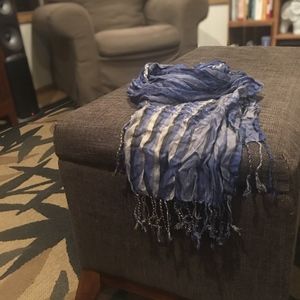 Beautiful  Scarf in shades of blue and cream
